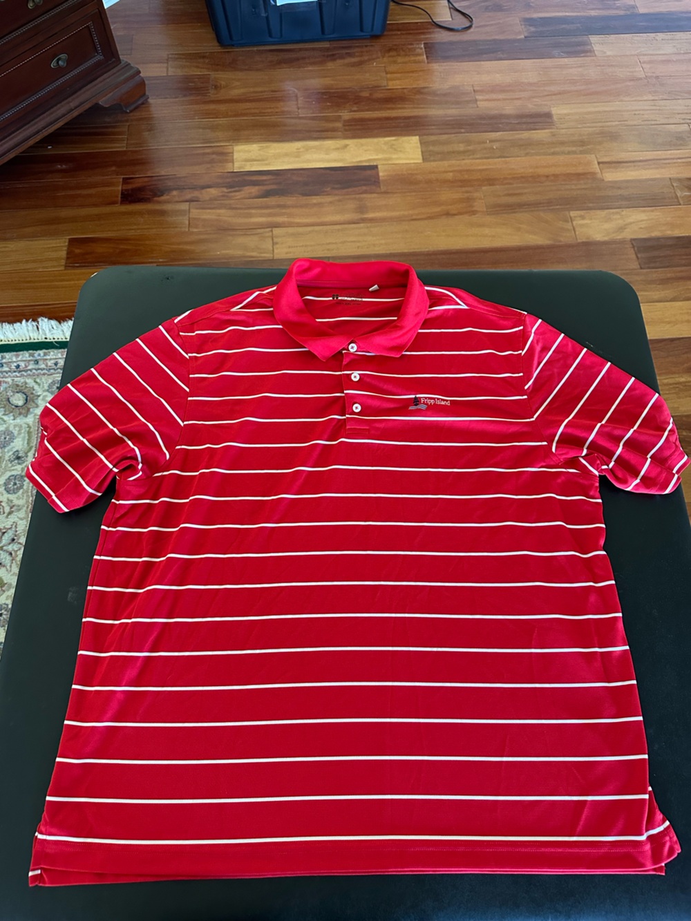 Gear For Sports Red Striped Polo Shirt - Mens 2XL